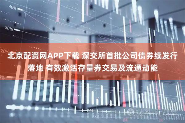 北京配资网APP下载 深交所首批公司债券续发行落地 有效激活存量券交易及流通动能